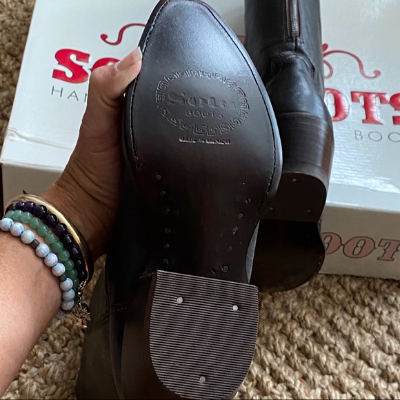 Woman’s Gorgeous Genuine Leather/Leather Soul Zip Back Cowboy/Western Boots NWT - Picture 5 of 16